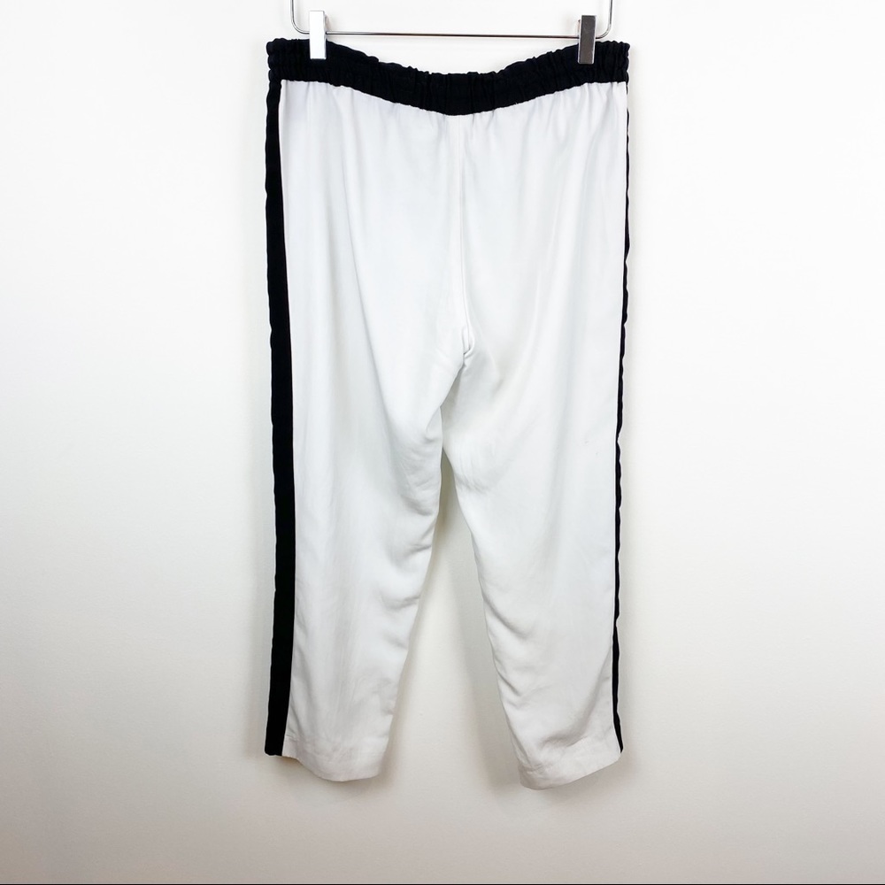 Express | Tuxedo Side Stripe Drawstring Black + W… - image 5